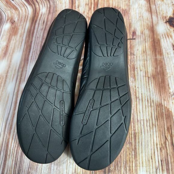 Abeo Bio System TAMMY Size 9 Narrow Black Leather Ballet Flats Shoes Loafers 9N - Picture 8 of 10